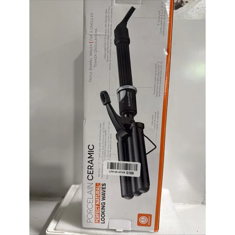 BaBylissPRO Porcelain Ceramic Triple Barrel Waver